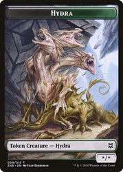Cat // Hydra Double-Sided Token [Zendikar Rising Tokens] Magic: The Gathering