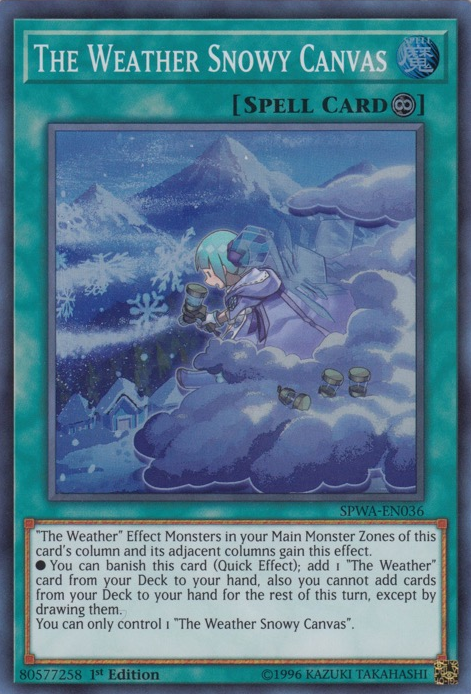 The Weather Snowy Canvas [SPWA-EN036] Super Rare Yu-Gi-Oh!