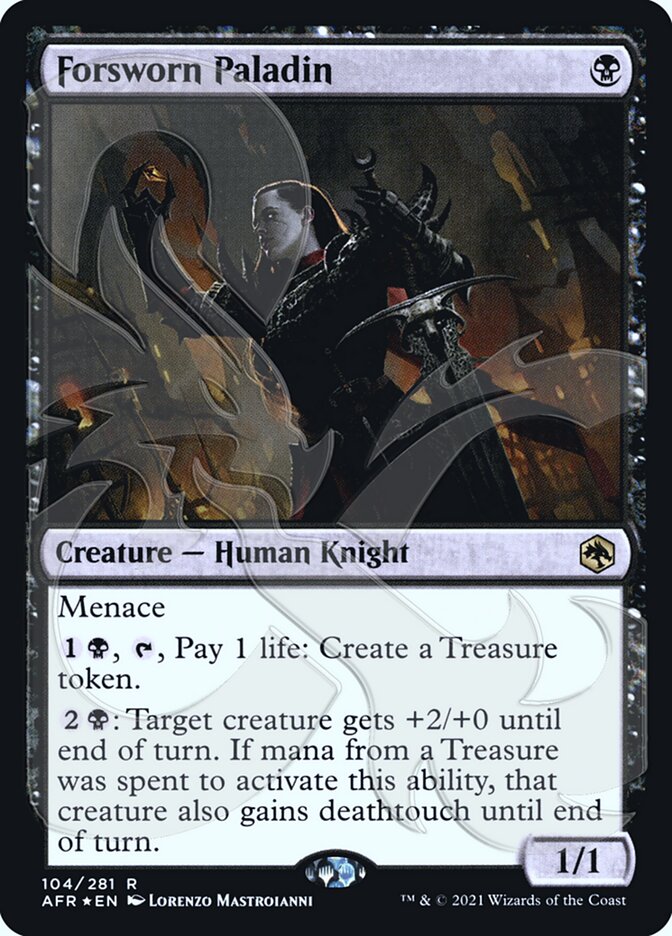 Forsworn Paladin (Ampersand Promo) [Dungeons & Dragons: Adventures in the Forgotten Realms Promos] Magic: The Gathering