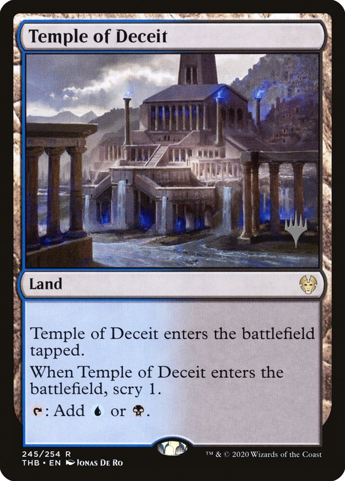 Temple of Deceit (Promo Pack) [Theros Beyond Death Promos] Magic: The Gathering