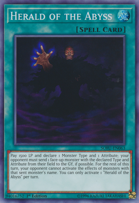 Herald of the Abyss [SOFU-EN063] Super Rare Yu-Gi-Oh!