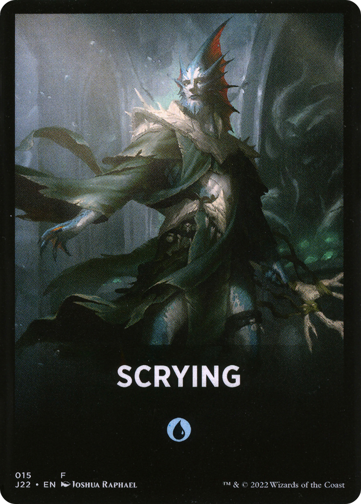 Scrying Theme Card [Jumpstart 2022 Front Cards] Magic: The Gathering