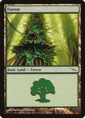 Forest (305) [Mirrodin] Magic: The Gathering