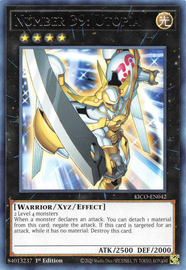 Number 39: Utopia [KICO-EN042] Rare Yu-Gi-Oh!