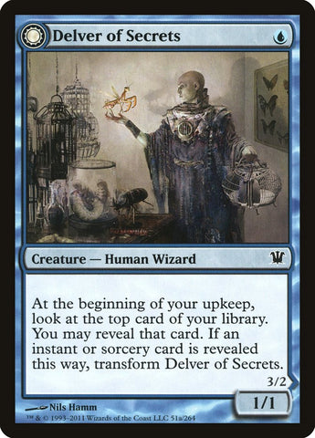 Delver of Secrets // Insectile Aberration [Innistrad] Magic: The Gathering