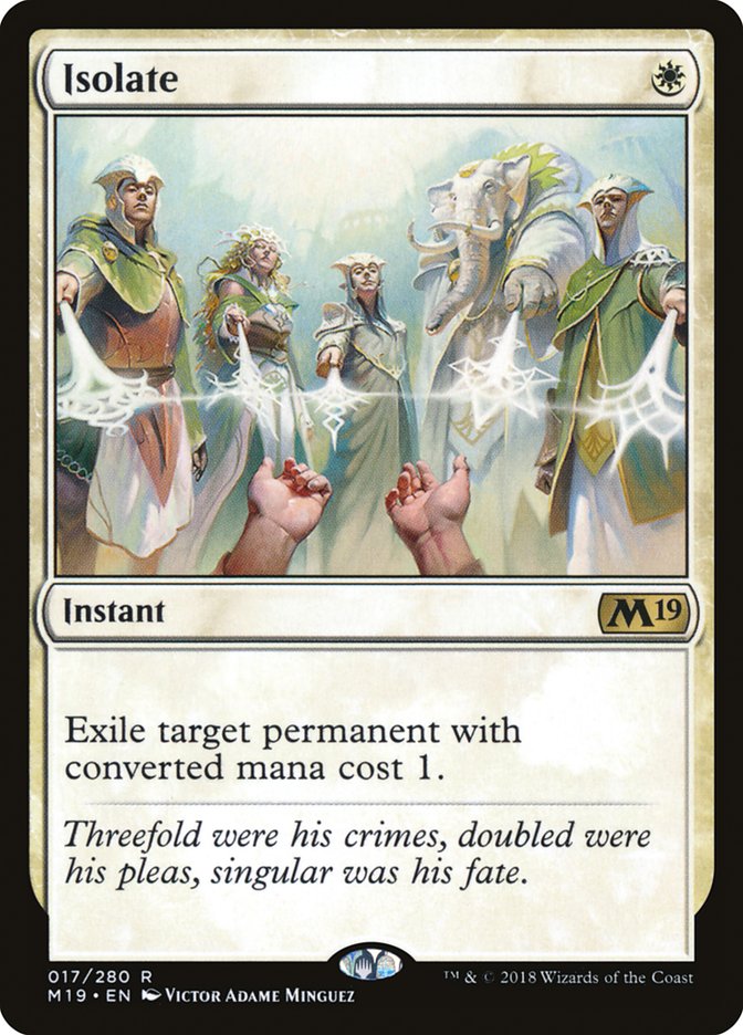 Isolate [Core Set 2019] Magic: The Gathering