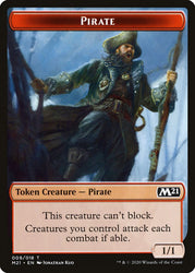 Demon // Pirate Double-Sided Token [Core Set 2021 Tokens] Magic: The Gathering