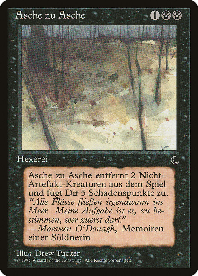 Ashes to Ashes (German) - "Asche zu Asche" [Renaissance] Magic: The Gathering
