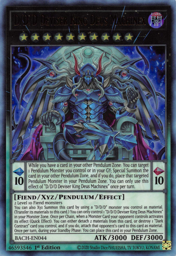 D/D/D Deviser King Deus Machinex [BACH-EN044] Ultra Rare Yu-Gi-Oh!