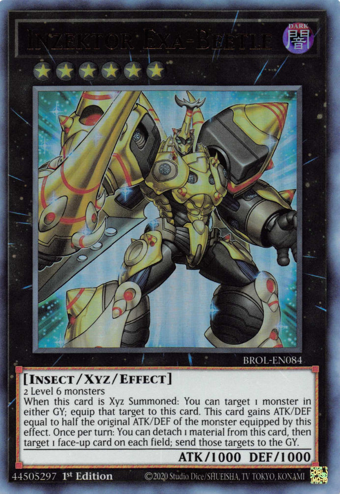 Inzektor Exa-Beetle [BROL-EN084] Ultra Rare Yu-Gi-Oh!
