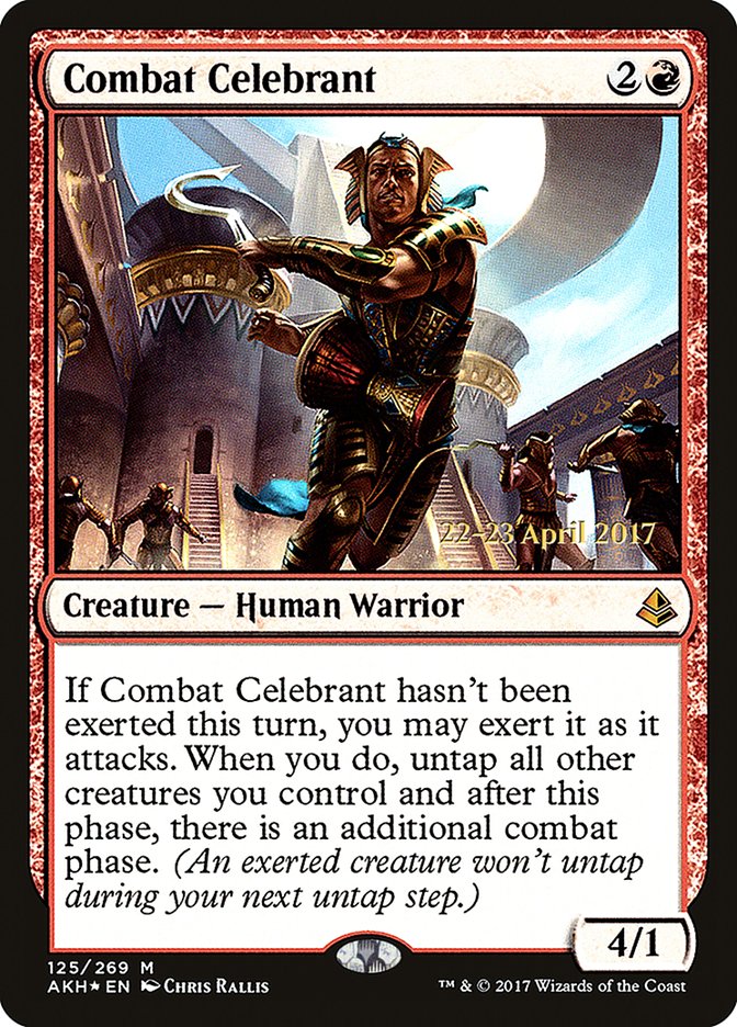 Combat Celebrant [Amonkhet Prerelease Promos] Magic: The Gathering