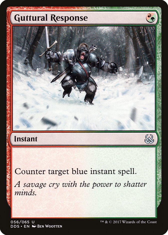 Guttural Response [Duel Decks: Mind vs. Might] Magic: The Gathering