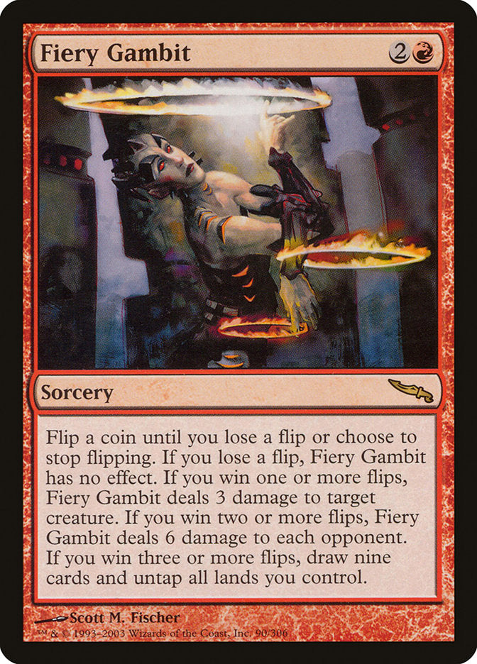 Fiery Gambit [Mirrodin] Magic: The Gathering