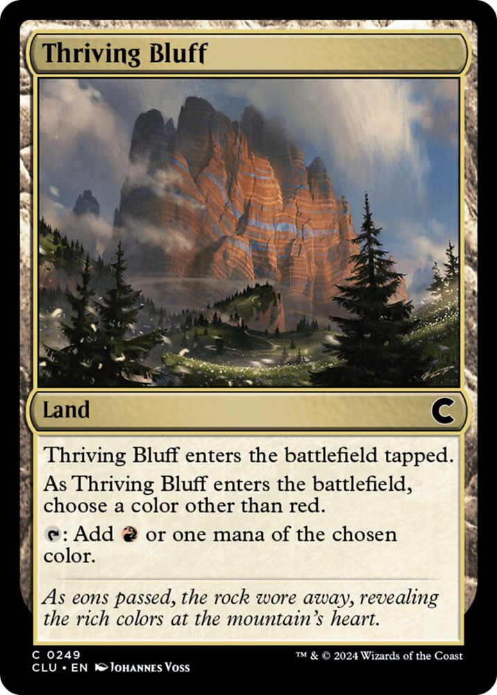 Thriving Bluff [Ravnica: Clue Edition] Magic: The Gathering