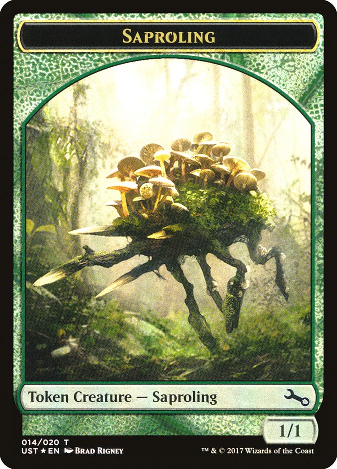 Saproling // Saproling Double-Sided Token [Unstable Tokens] Magic: The Gathering