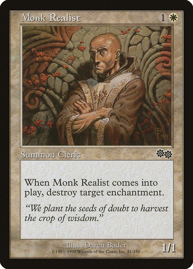 Monk Realist [Urza's Saga] Magic: The Gathering