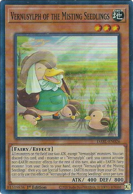 Vernusylph of the Misting Seedlings [DABL-EN026] Super Rare Yu-Gi-Oh!