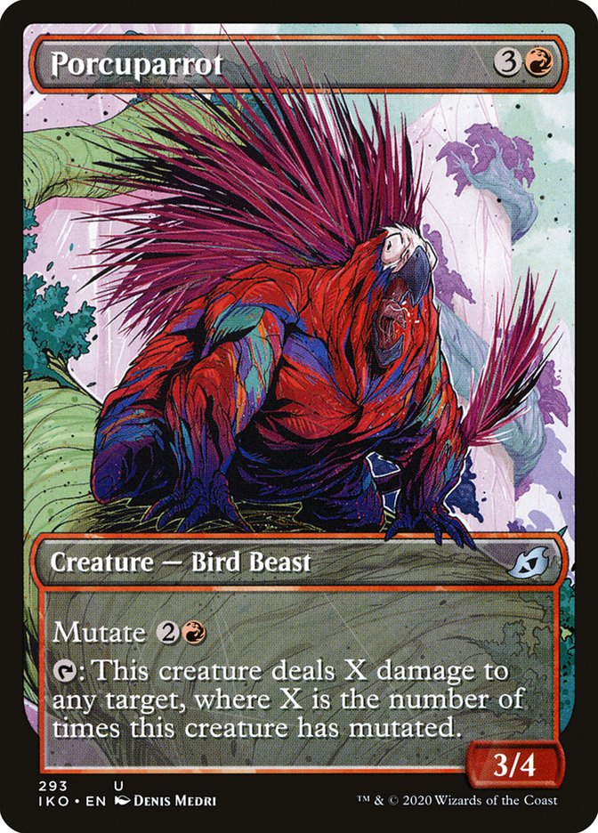 Porcuparrot (Showcase) [Ikoria: Lair of Behemoths] Magic: The Gathering