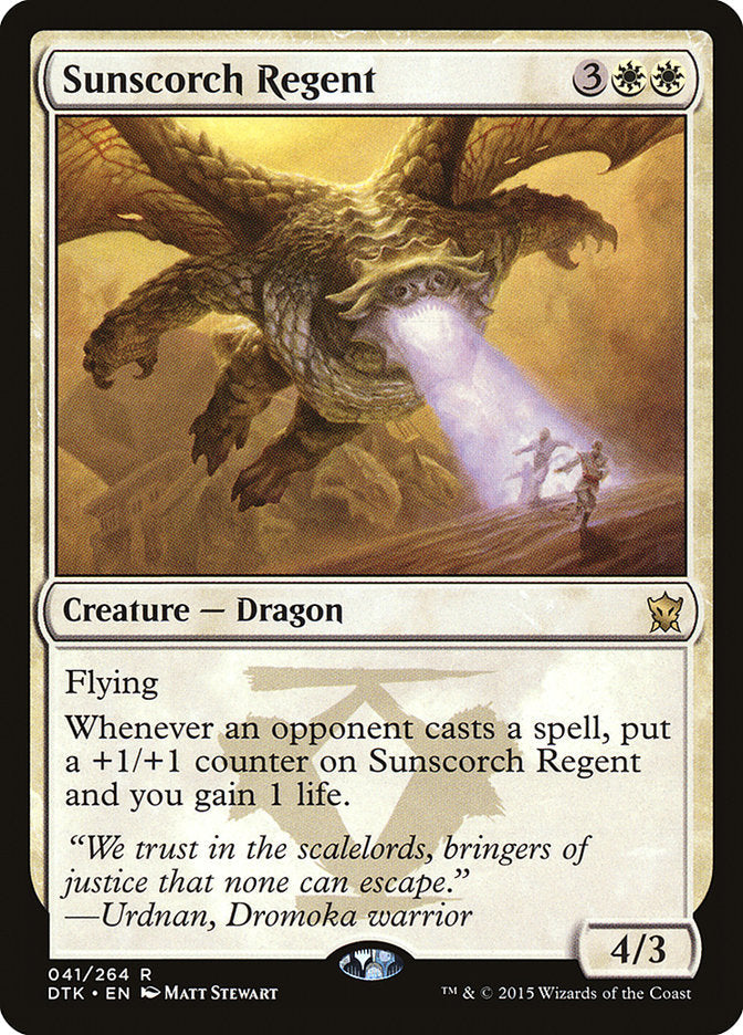 Sunscorch Regent [Dragons of Tarkir] Magic: The Gathering
