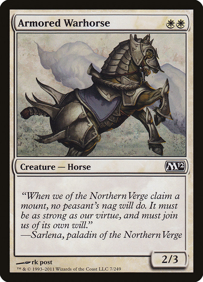 Armored Warhorse [Magic 2012] Magic: The Gathering