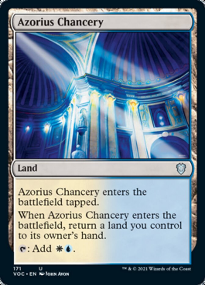 Azorius Chancery [Innistrad: Crimson Vow Commander] Magic: The Gathering