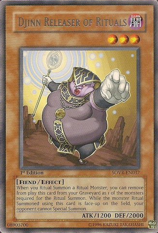 Djinn Releaser of Rituals [SOVR-EN037] Rare Yu-Gi-Oh!