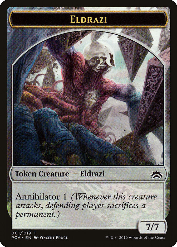 Eldrazi Spawn (004) // Eldrazi Double-Sided Token [Planechase Anthology Tokens] Magic: The Gathering
