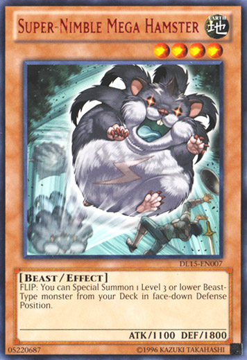 Super-Nimble Mega Hamster (Red) [DL15-EN007] Rare Yu-Gi-Oh!