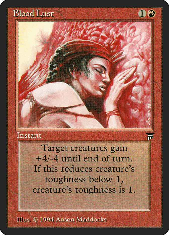 Blood Lust [Legends] Magic: The Gathering
