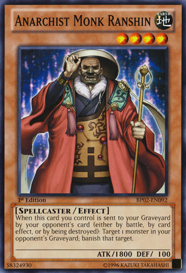 Anarchist Monk Ranshin [BP02-EN092] Common Yu-Gi-Oh!