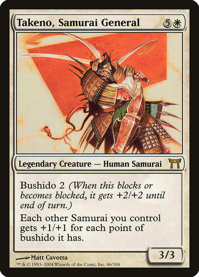 Takeno, Samurai General [Champions of Kamigawa] Magic: The Gathering