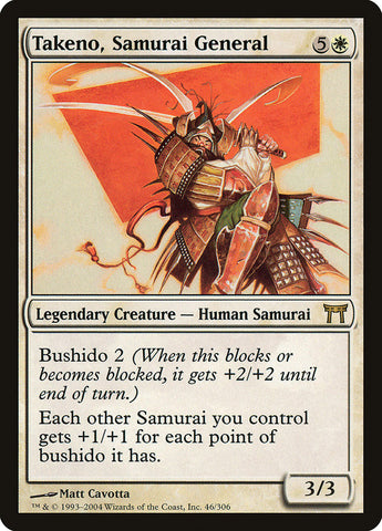 Takeno, Samurai General [Champions of Kamigawa] Magic: The Gathering