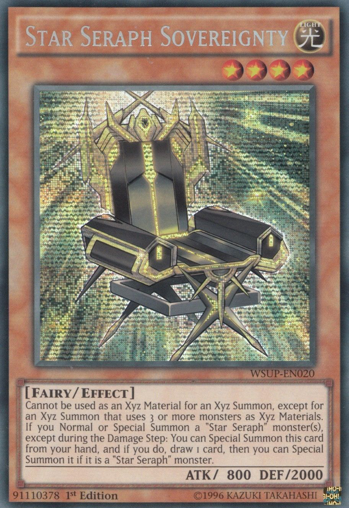 Star Seraph Sovereignty [WSUP-EN020] Secret Rare Yu-Gi-Oh!