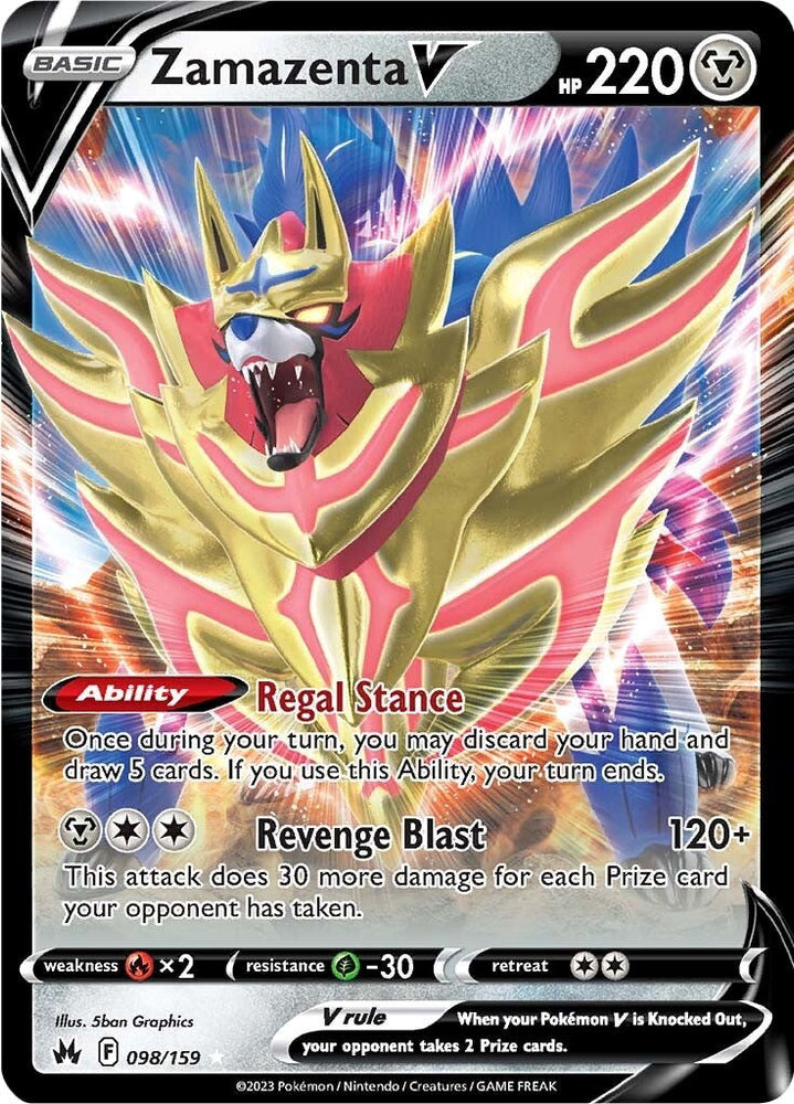 Zamazenta V (098/159) [Sword & Shield: Crown Zenith] Pokémon