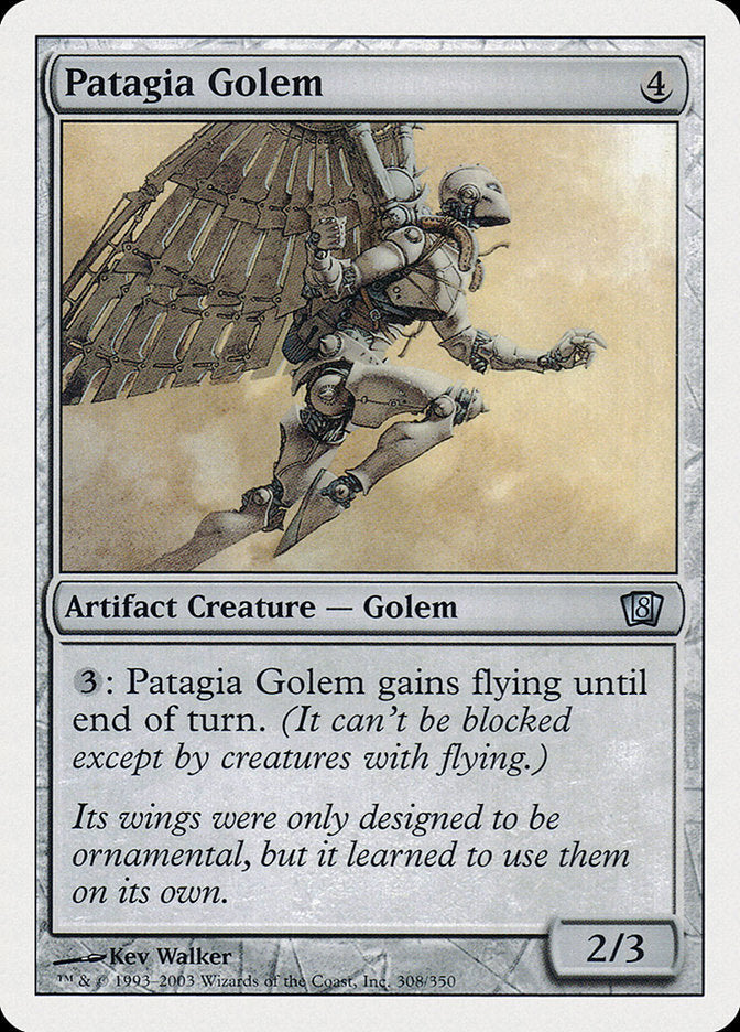 Patagia Golem [Eighth Edition] Magic: The Gathering
