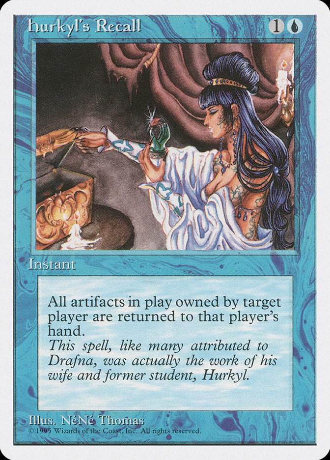 Hurkyl's Recall [Fourth Edition] Magic: The Gathering