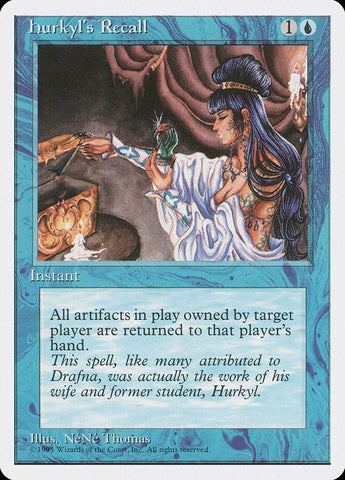Hurkyl's Recall [Fourth Edition] Magic: The Gathering