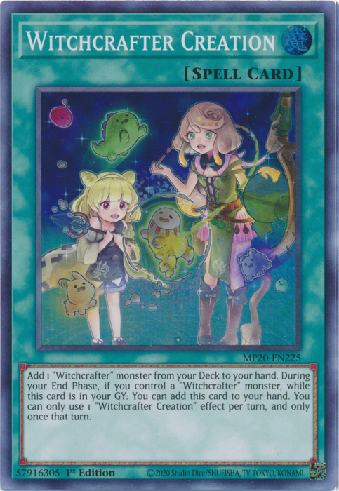 Witchcrafter Creation [MP20-EN225] Super Rare Yu-Gi-Oh!