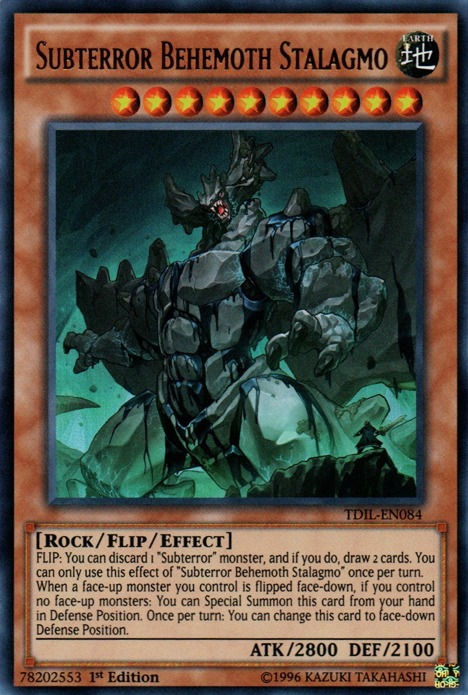 Subterror Behemoth Stalagmo [TDIL-EN084] Ultra Rare Yu-Gi-Oh!