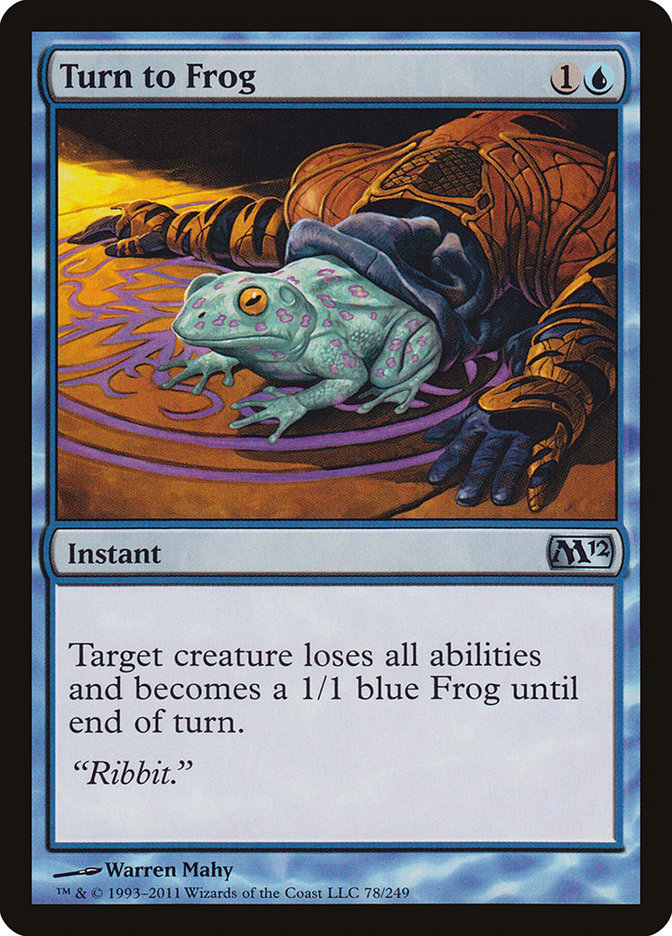 Turn to Frog [Magic 2012] Magic: The Gathering