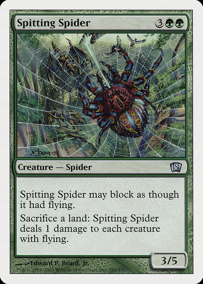 Spitting Spider [Eighth Edition] Magic: The Gathering