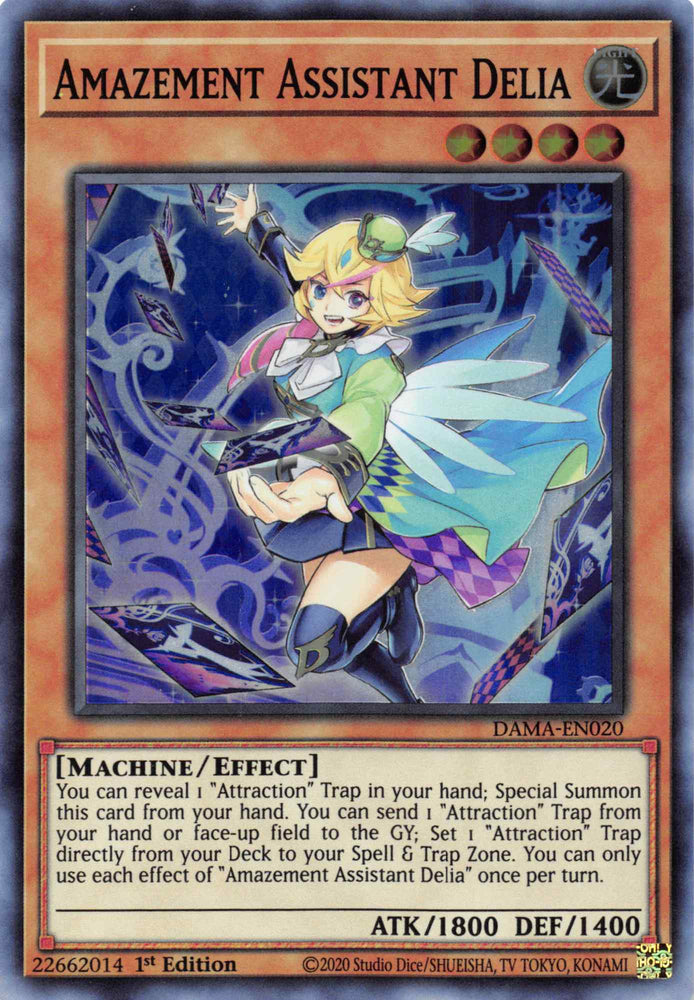 Amazement Assistant Delia [DAMA-EN020] Super Rare Yu-Gi-Oh!