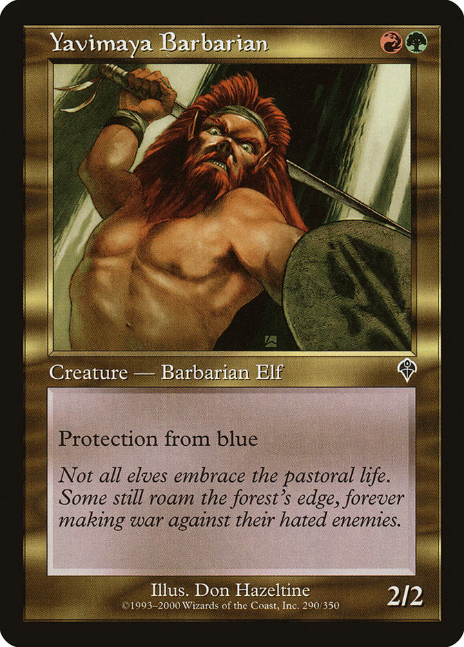 Yavimaya Barbarian [Invasion] Magic: The Gathering
