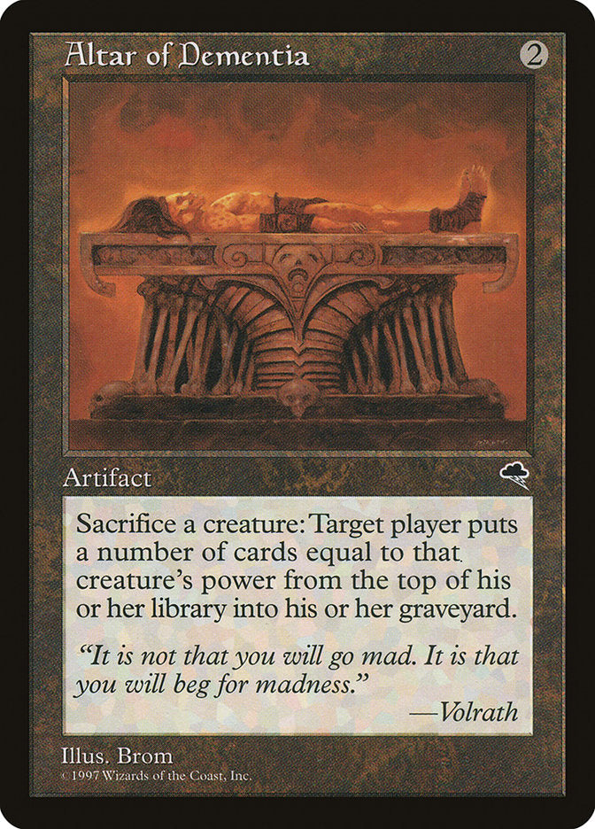Altar of Dementia [Tempest] Magic: The Gathering