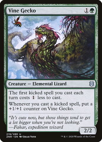 Vine Gecko [Zendikar Rising] Magic: The Gathering