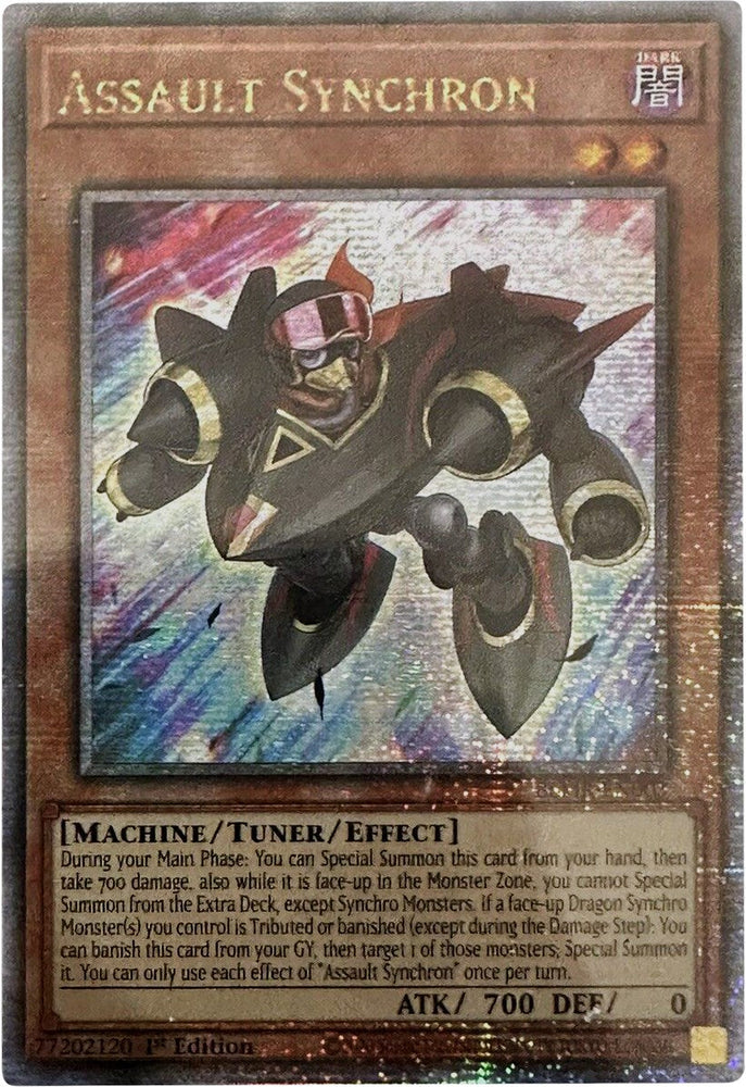 Assault Synchron [BLMR-EN003] Quarter Century Secret Rare Yu-Gi-Oh!