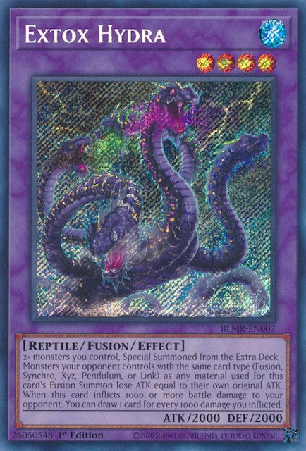 Extox Hydra [BLMR-EN007] Secret Rare Yu-Gi-Oh!