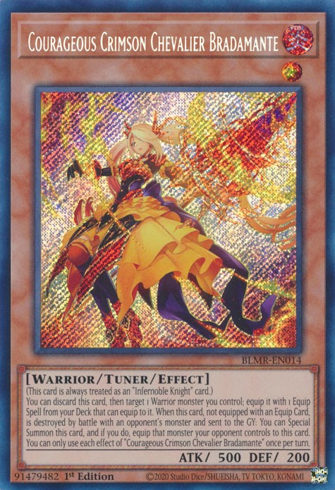 Courageous Crimson Chevalier Bradamante [BLMR-EN014] Secret Rare Yu-Gi-Oh!