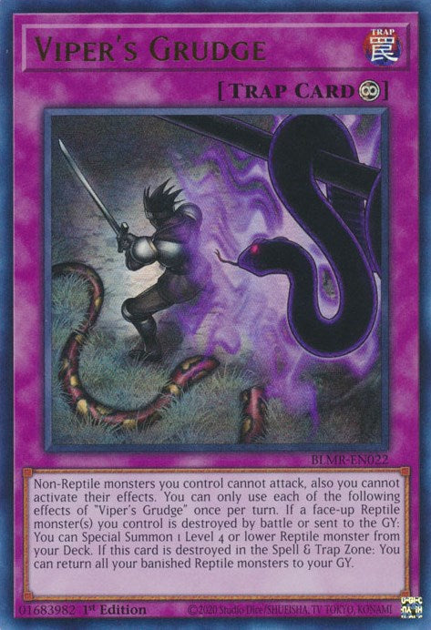 Viper's Grudge [BLMR-EN022] Ultra Rare Yu-Gi-Oh!