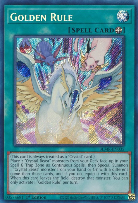 Golden Rule [BLMR-EN035] Secret Rare Yu-Gi-Oh!
